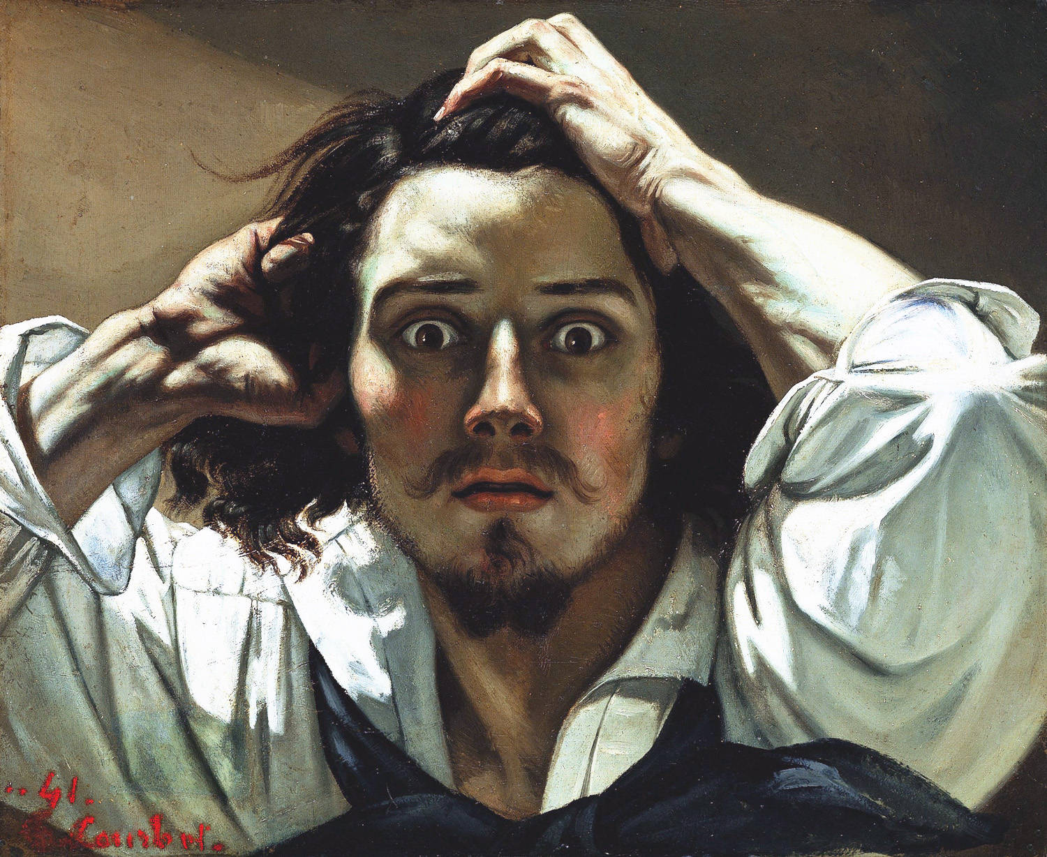 Peinture le désespéré de Gustave Courbet