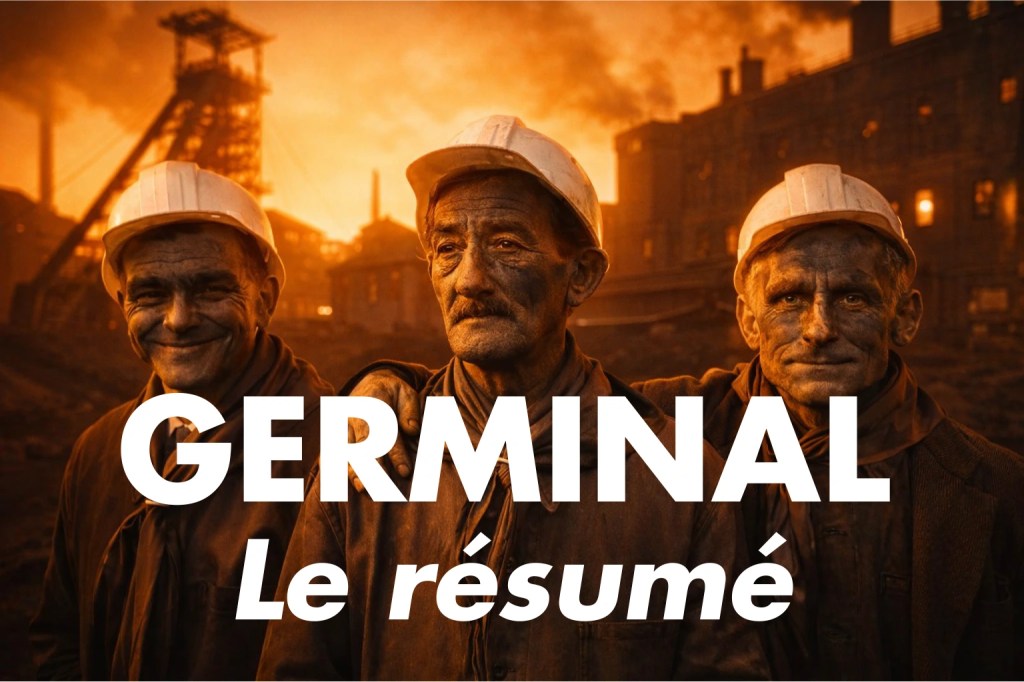 Trois mineurs en sortie de charbonnage comme dans Germinal de Zola