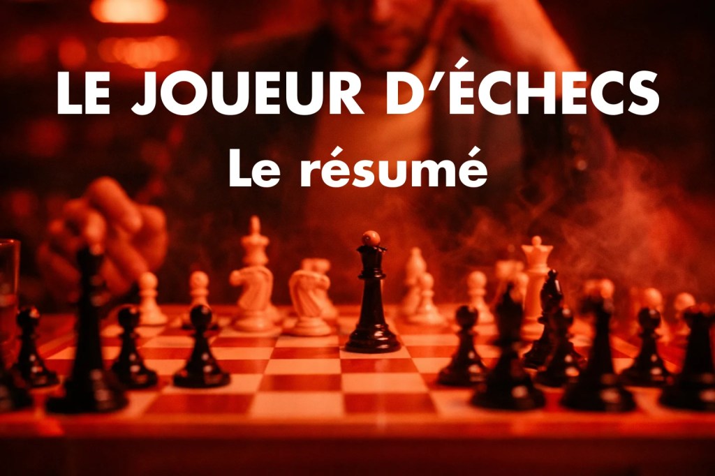 Photo dans les tons rouges d'un plateau d'échecs avec de la fumée