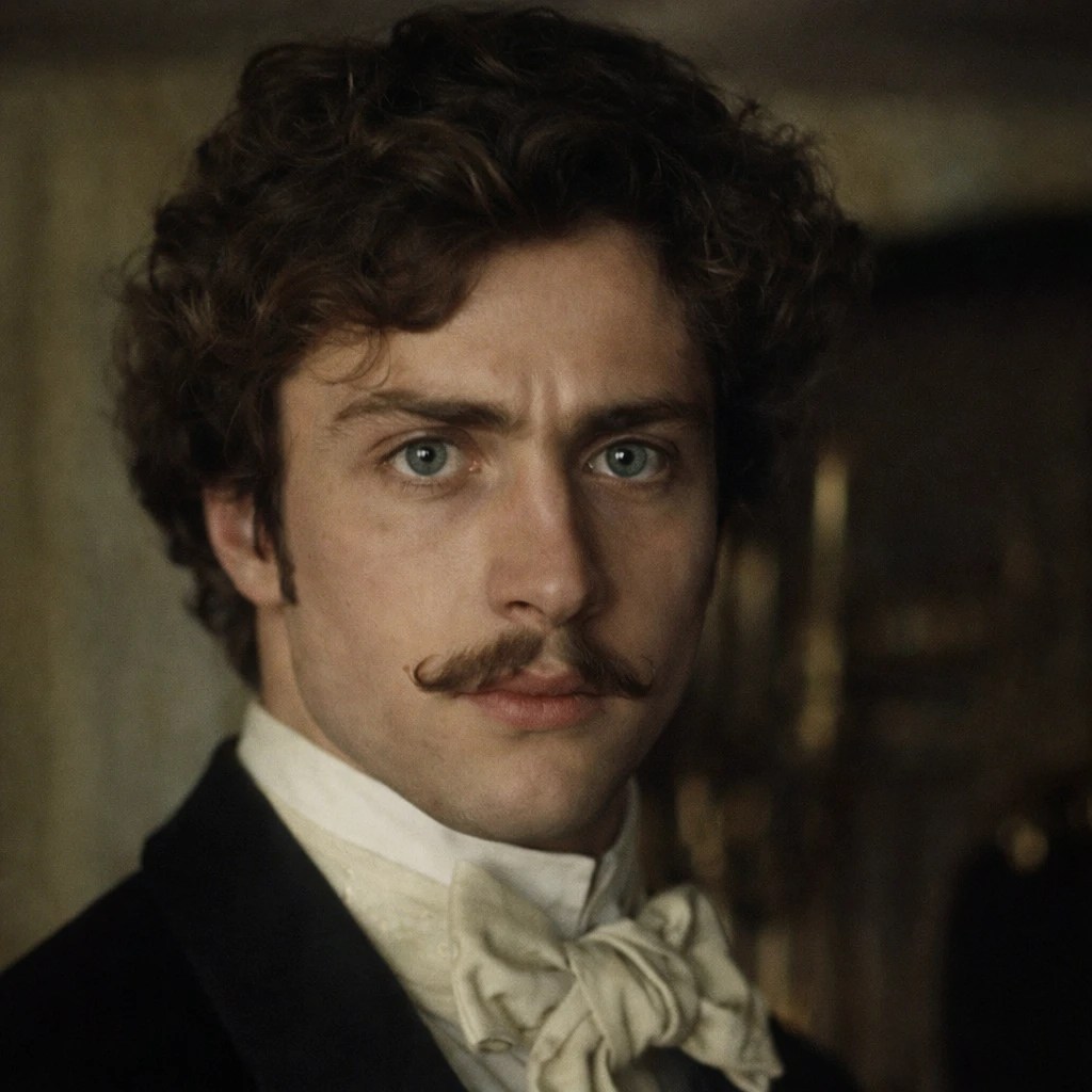 Personnage de Vronski avec sa célèbre moustage