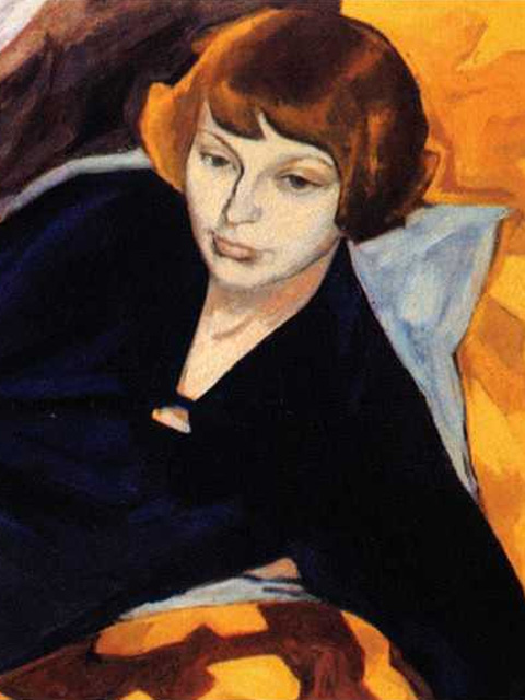 Portrait de Tsvetaeva par le peintre Nakhman en 1913
