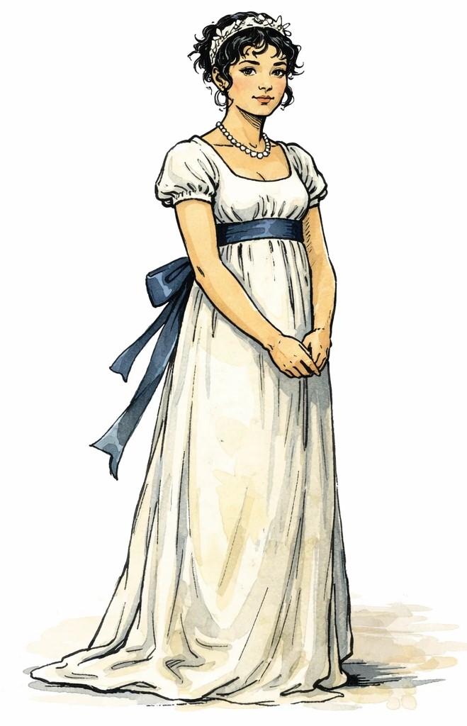 Dessin de Natacha Rostova dans Guerre et paix